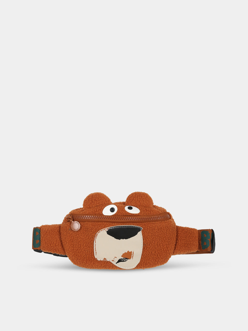 Brown fanny pack for boy with bear